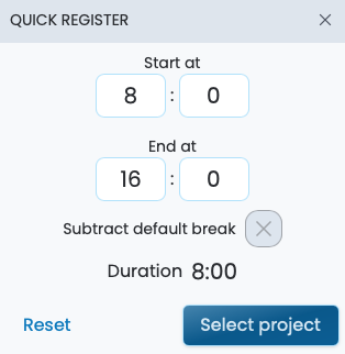 Register time fast with Nureti quick track